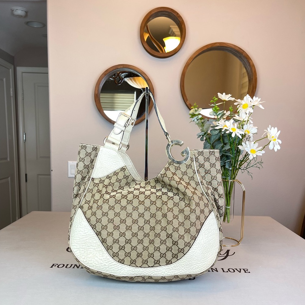 Authentic Gucci GG Logo Supreme Totes Shoulder Bag